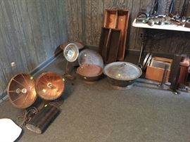 Parabolic heaters (copper), wash pots