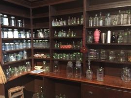 Canning jars, old bottles, canisters