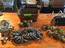 Rings for curtins and brass tie backs