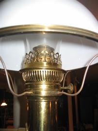 Close-up of oil lamp