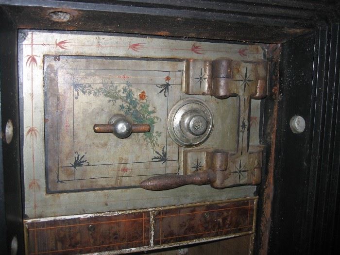 Inside compartment of Mosler safe