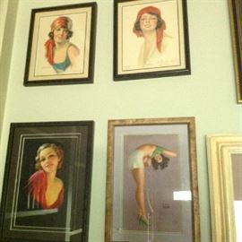 Bottom Right Picture - Slipping One Over - Earl Moran - $ 30.00 - Measurements not available.