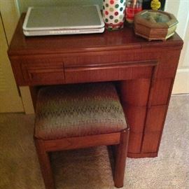 Deco style sewing table (no machine) and bench $ 180.00