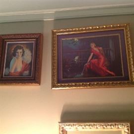Framed photo on right - The Witching Hour by Eggleston - approx. 11 x 15 framed $ 50.00