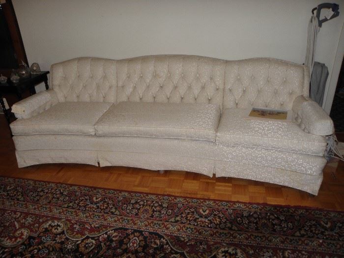 White tuxedo sofa