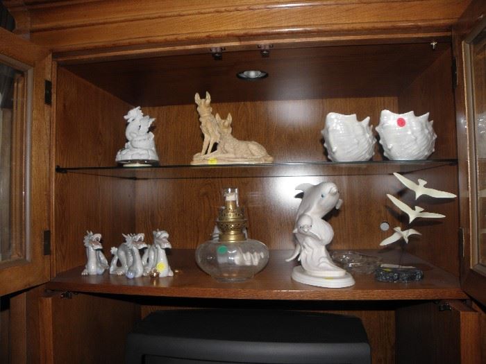 Alabaster items, and other decor