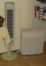 Tower fan, air purifier