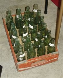 Coke crate & bottles
