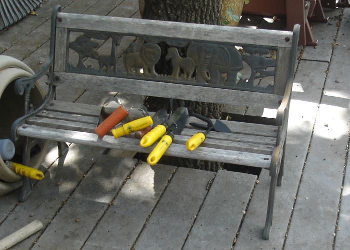 Small garden bench