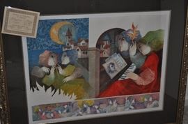 Alvar Suñol Munoz-Ramos “Concierto de Noche” 34/250 lithograph