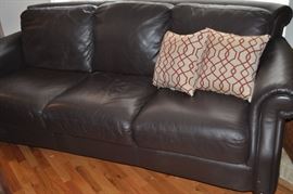 Natuzzi leather sofa in excellent condition (also available, matching Natuzzi leather love seat)