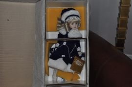 Franklin Heirloom porcelain doll new in box