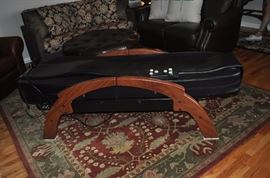 Frontgate Rx Therasage table, Pottery Barn area rug