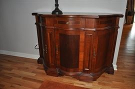 Hekman Furniture Company inlaid mahogany console cabinet