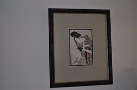 Japanese print framed
