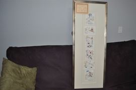 Yuroz “Bedroom Suite” offset print with 6 'frames'