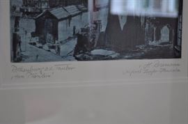 Horst Rosemann “Rothenburg ob der tauber” original pencil signed