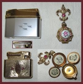 Corty Royal Musical Vintage Musical Lighter, Pendant with Spring Loaded Locket  