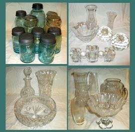 Vintage Ball Jars, Waterford, Orrefors and Other Nice Crystal and Glass 