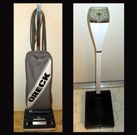Oreck Vacuum Cleaner with Extra Bags and Continental Scale  