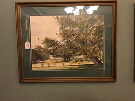 Friendship Oak Watercolor Robert Lewis