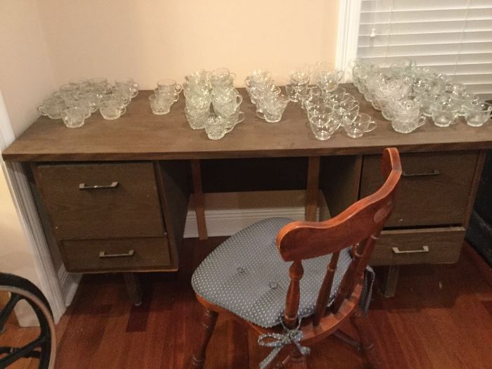 Desk, Chair, & Punch Cups