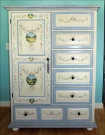 Painted French Chiffarobe.