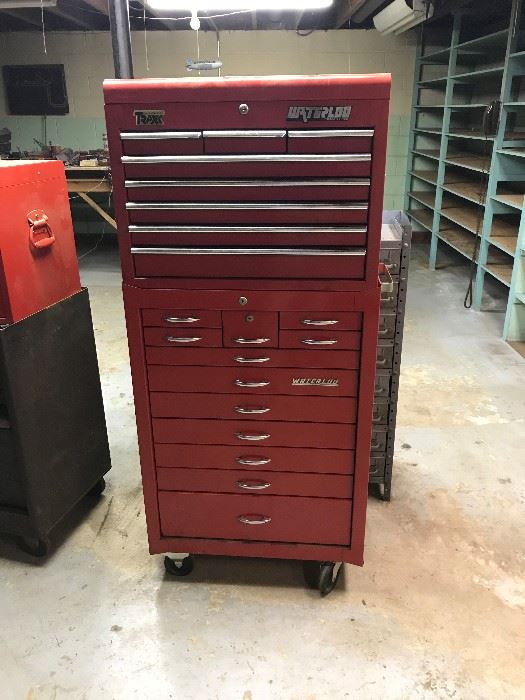 several Snap-on boxes filled with estimated over $4,000 like-new tools