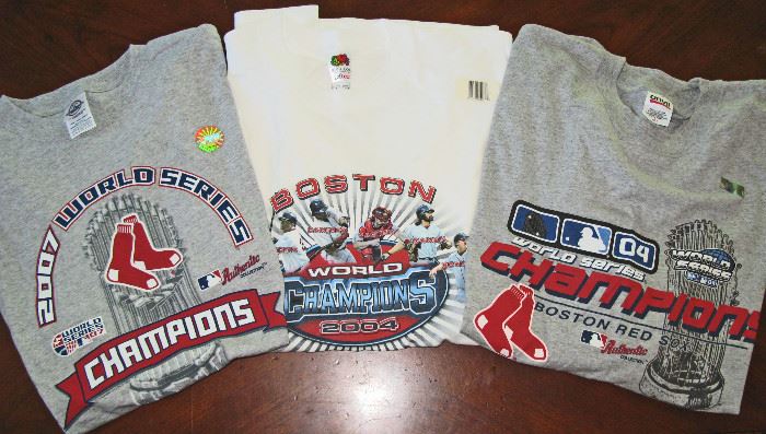 2004 and 2007 Red Sox T-Shirts