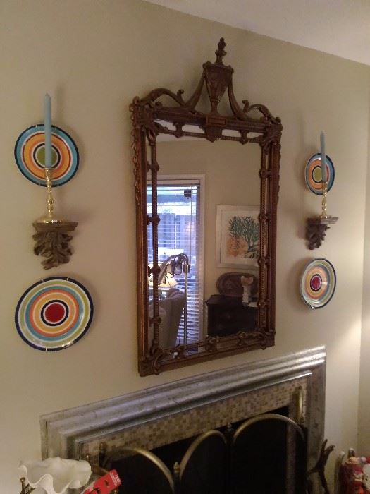 Gold Ornate Dining Mirror