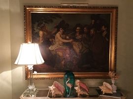 1850's Oil Painting after Velasquez' Feast of Bacchus  41 x 53