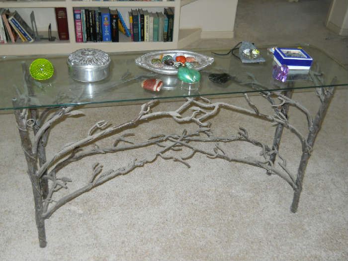 hand cast library table