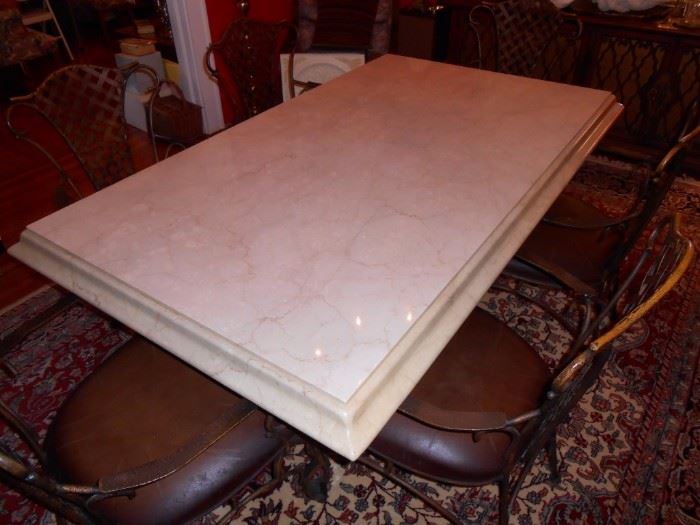 beautiful Italian marble dining table