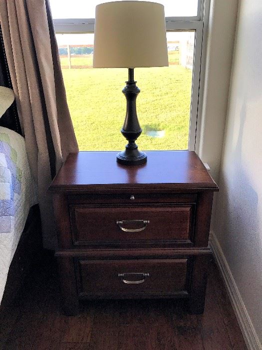 Bedside table, one of two