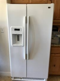 CLEAN Maytag side by side refrigerator