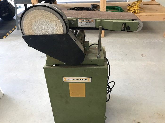 Central Machinery disc and belt sander