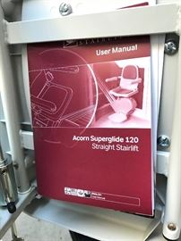 Acorn Superglide 120 straight stairlift booklet