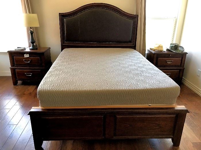 Queen bed frame with Sleep Number mattress