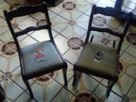 PAIR OF MINIATURE CHAIRS