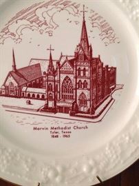 Marvin Methodist Church 1965 plate