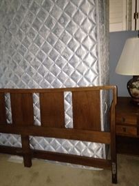 Mid-Century Modern king bed with 2 matching nightstands