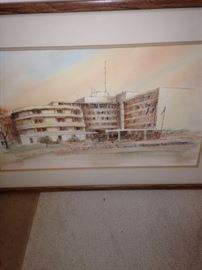 Watercolor of East Texas Medical Center Hospital