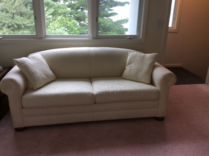 White sofa bed