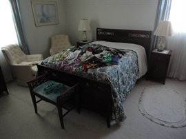 Phenix queen bedroom set from 1930's-40's