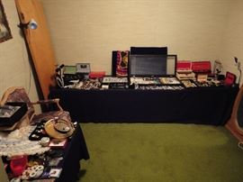 Lots of designer and vintage jewelry