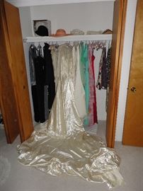 Women's clothing which includes a wedding dress