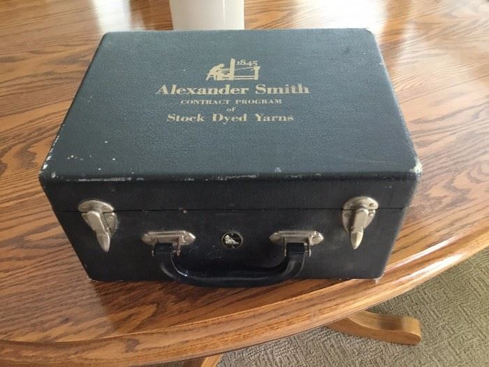 Alexander smith contract program of stock dyed yarns box