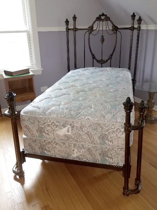 Gorgeous cast metal twin bed