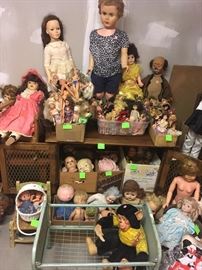 vintage metal doll beds and more dolls