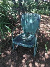 outdoor metal chair